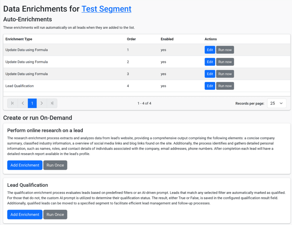 Lead Enrichment Automation