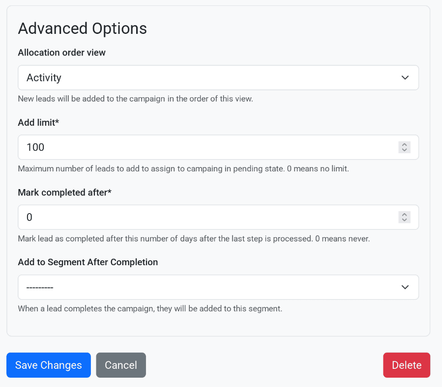 Intelligent sending schedule