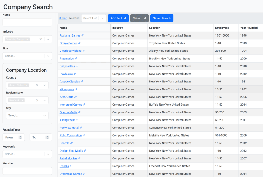 Automated Lead Discovery