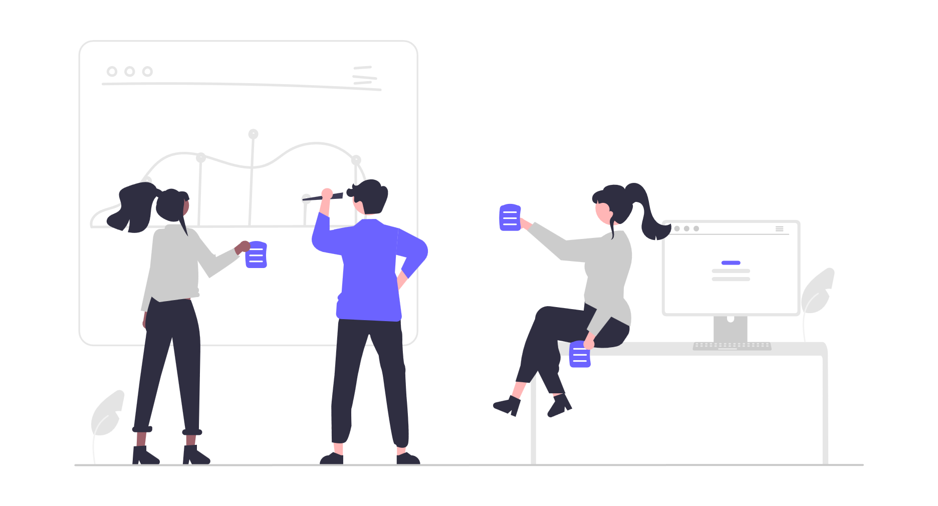 Team working on a project